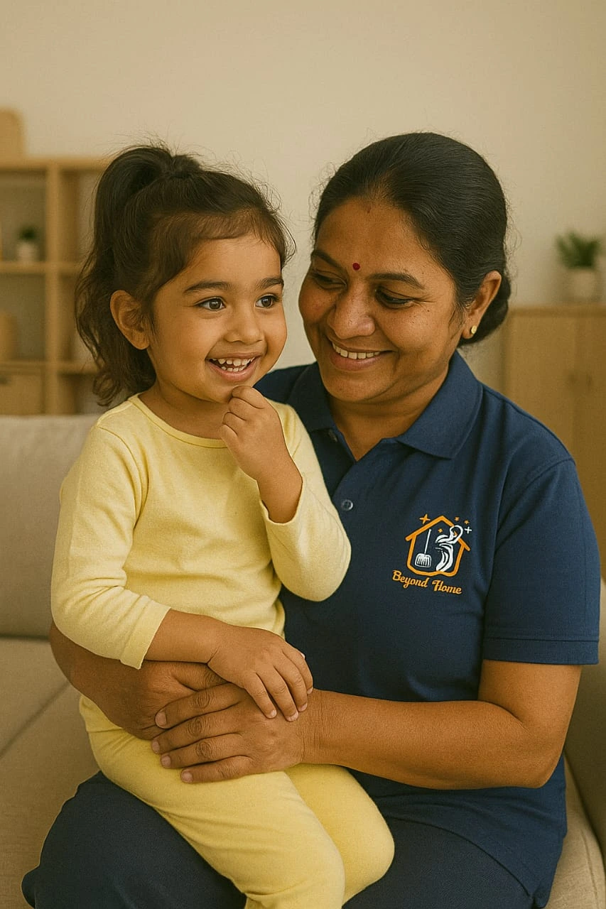 Verified nanny caring for a child in Pune — Beyond Home Services